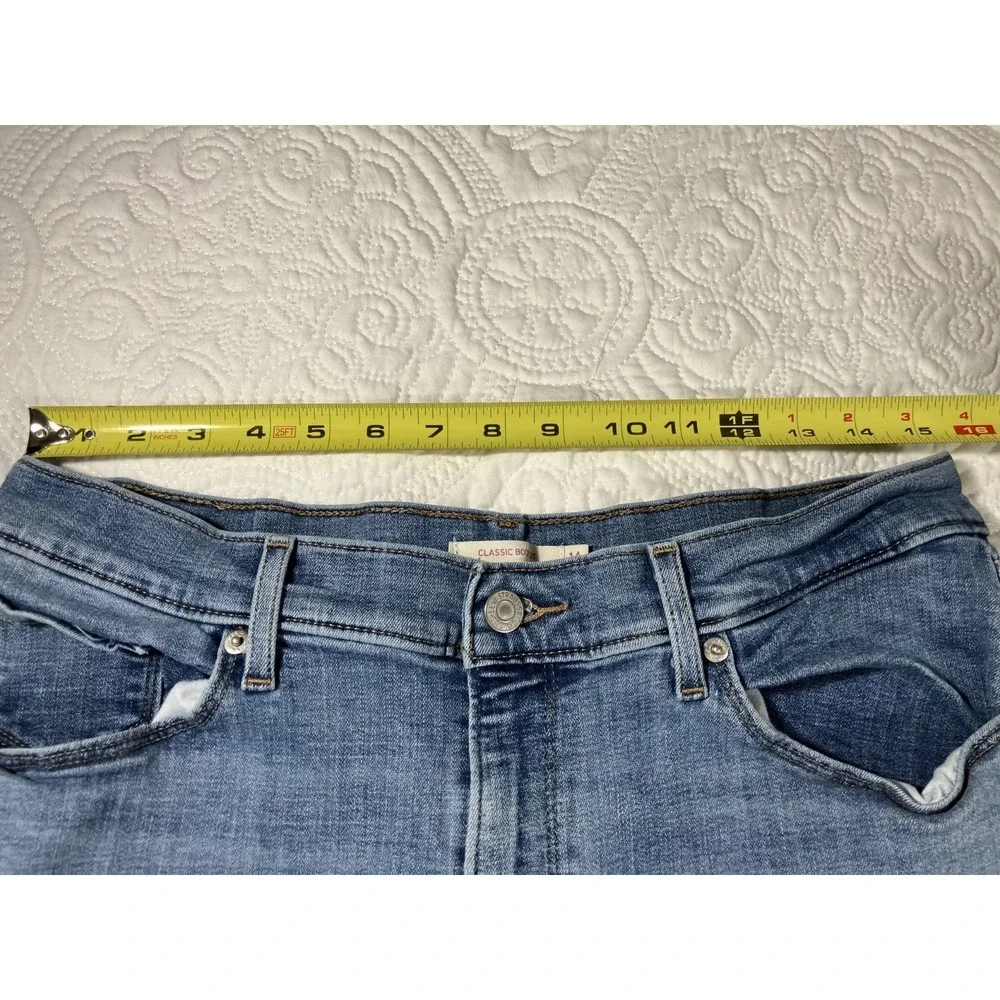 Levis Classic Bootcut Denim Jeans Women's Size 14 Stretch Medium Wash Western - Picture 5 of 11